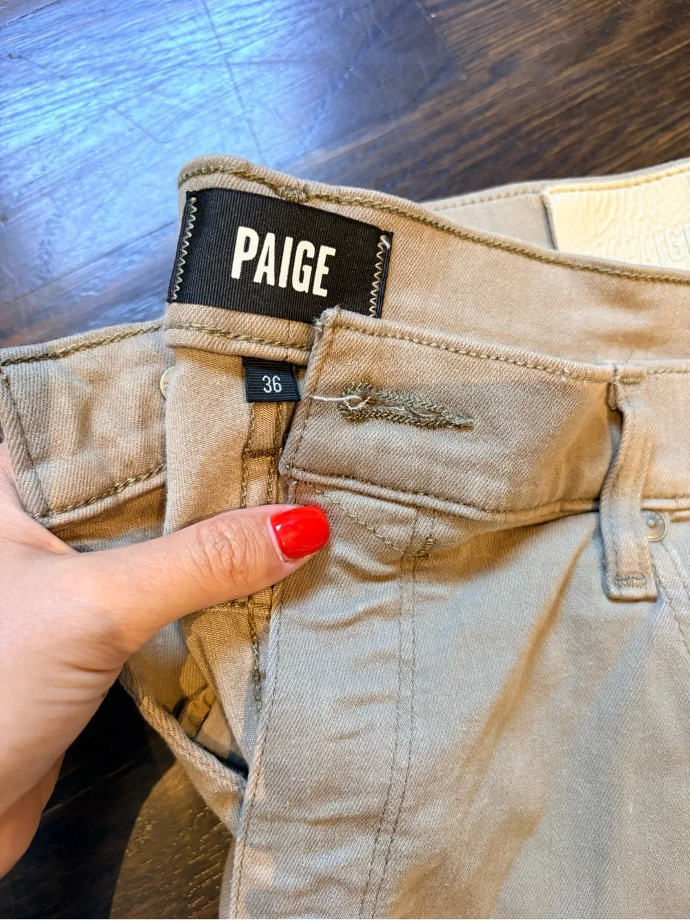 PAIGE “Federal” Straight Jeans - men’s 36 - “Dusty Trail” color